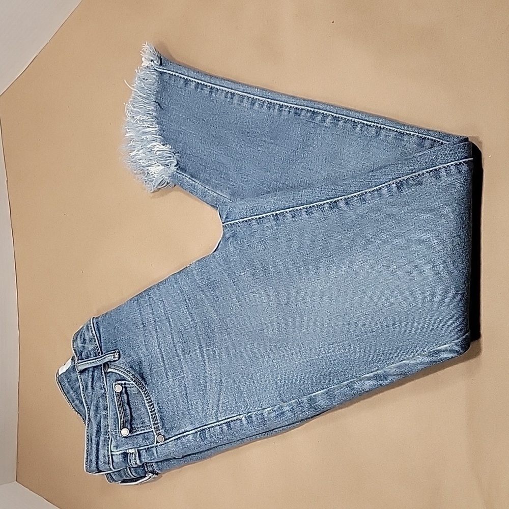 Just Black Denim, Size 25, Skinny, Ankle Length Jeans, Frayed Hem, EUC.